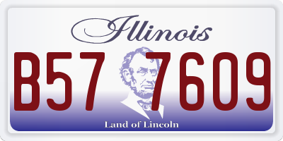 IL license plate B577609