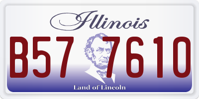 IL license plate B577610