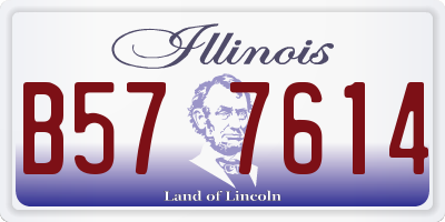 IL license plate B577614