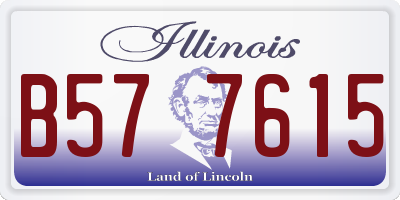 IL license plate B577615