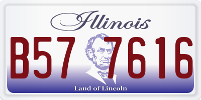 IL license plate B577616