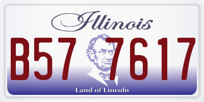 IL license plate B577617