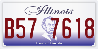 IL license plate B577618