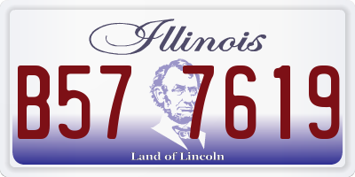 IL license plate B577619