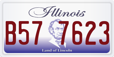 IL license plate B577623
