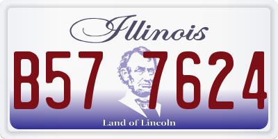 IL license plate B577624