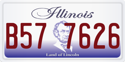 IL license plate B577626