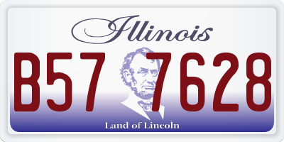 IL license plate B577628