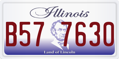 IL license plate B577630