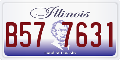 IL license plate B577631