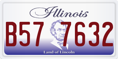 IL license plate B577632