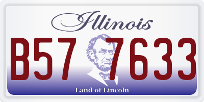 IL license plate B577633