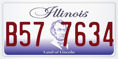 IL license plate B577634