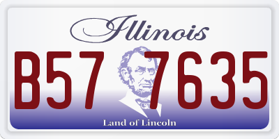 IL license plate B577635