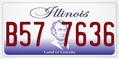 IL license plate B577636