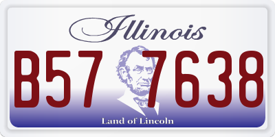 IL license plate B577638