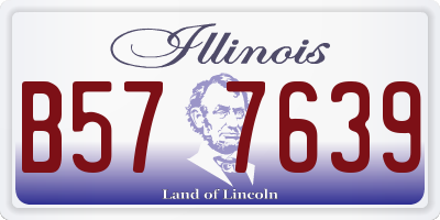 IL license plate B577639