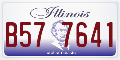 IL license plate B577641