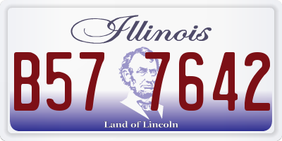IL license plate B577642