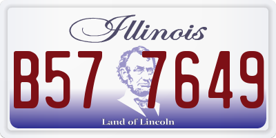 IL license plate B577649