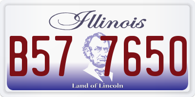 IL license plate B577650