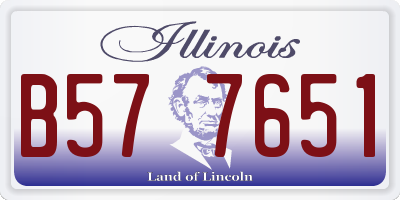 IL license plate B577651