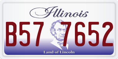 IL license plate B577652