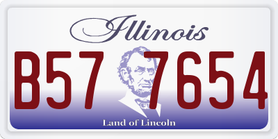 IL license plate B577654