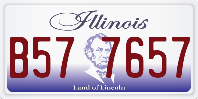 IL license plate B577657