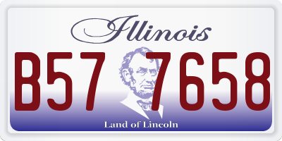 IL license plate B577658