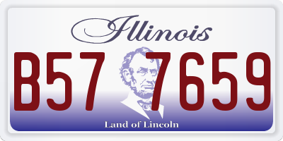 IL license plate B577659