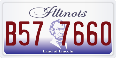 IL license plate B577660