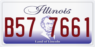 IL license plate B577661