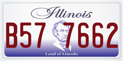 IL license plate B577662