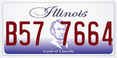 IL license plate B577664
