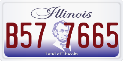 IL license plate B577665