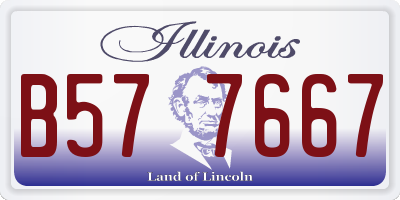 IL license plate B577667