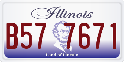 IL license plate B577671