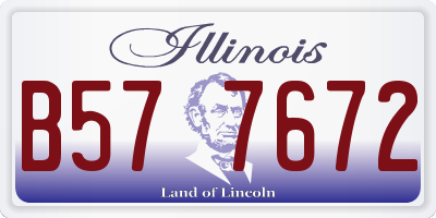 IL license plate B577672