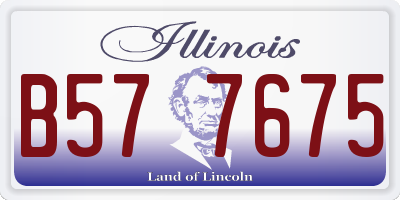 IL license plate B577675