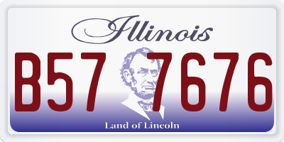 IL license plate B577676