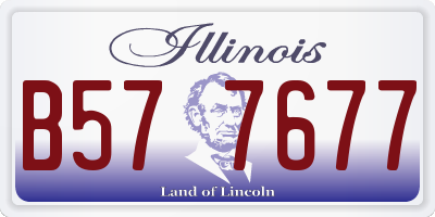 IL license plate B577677