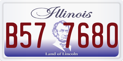 IL license plate B577680