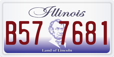 IL license plate B577681