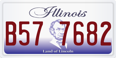 IL license plate B577682