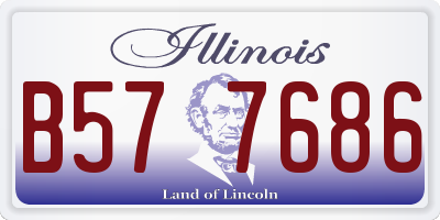 IL license plate B577686
