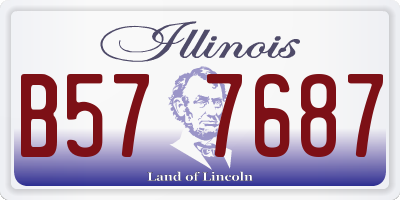 IL license plate B577687