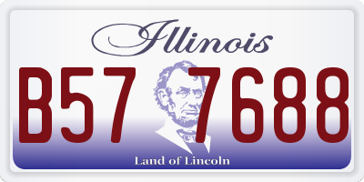 IL license plate B577688