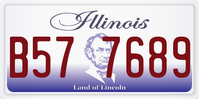 IL license plate B577689