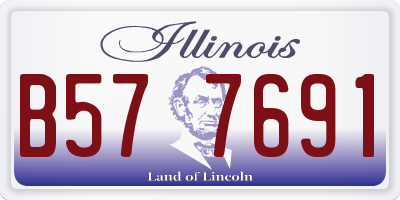 IL license plate B577691